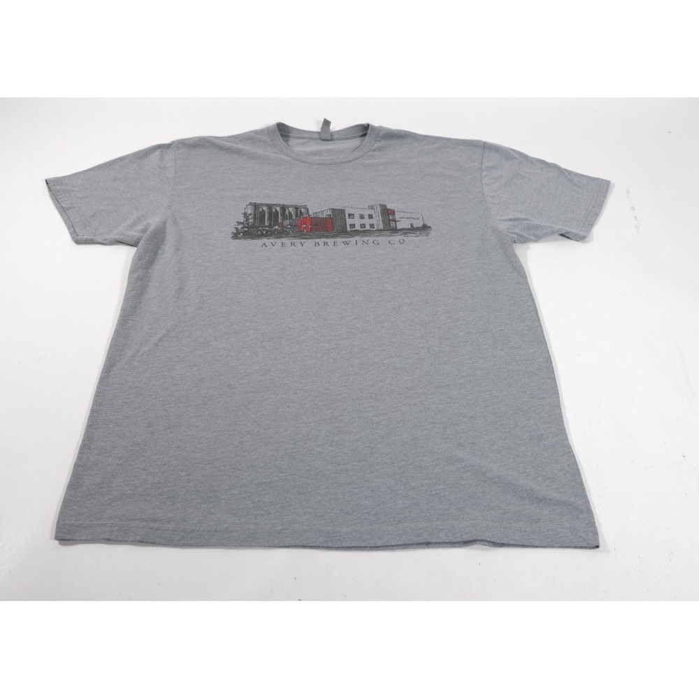 Next Level T-Shirt Mens XL Gray Avery Brewing Co Graphic Short Sleeve Tee